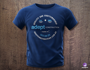 Diseño de Camiseta por FigliaPerduta para Adept Construction | Diseño: #32332076