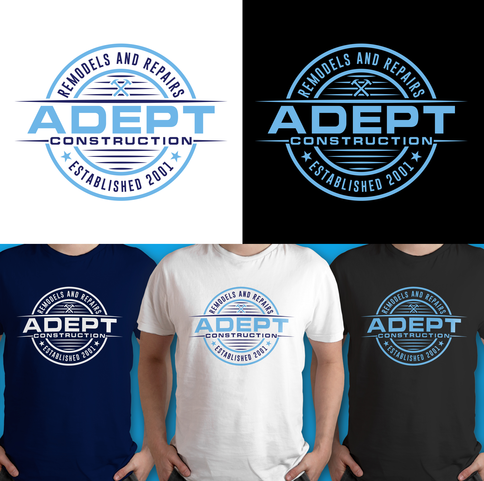 T-shirt Design by MarvinStudio for Adept Construction | Design #32323974