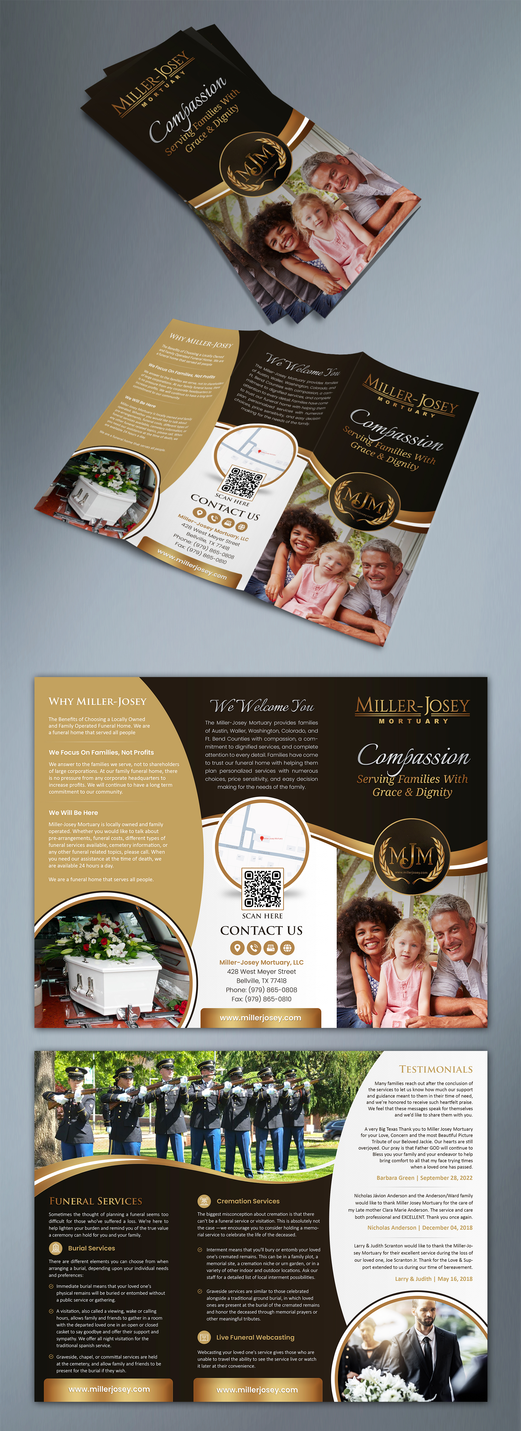 Design de Brochure par SAI DESIGNS pour Miller-Josey Mortuary | Design #32302647
