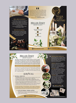 Design de Brochure par DA. pour Miller-Josey Mortuary | Design : #32296294