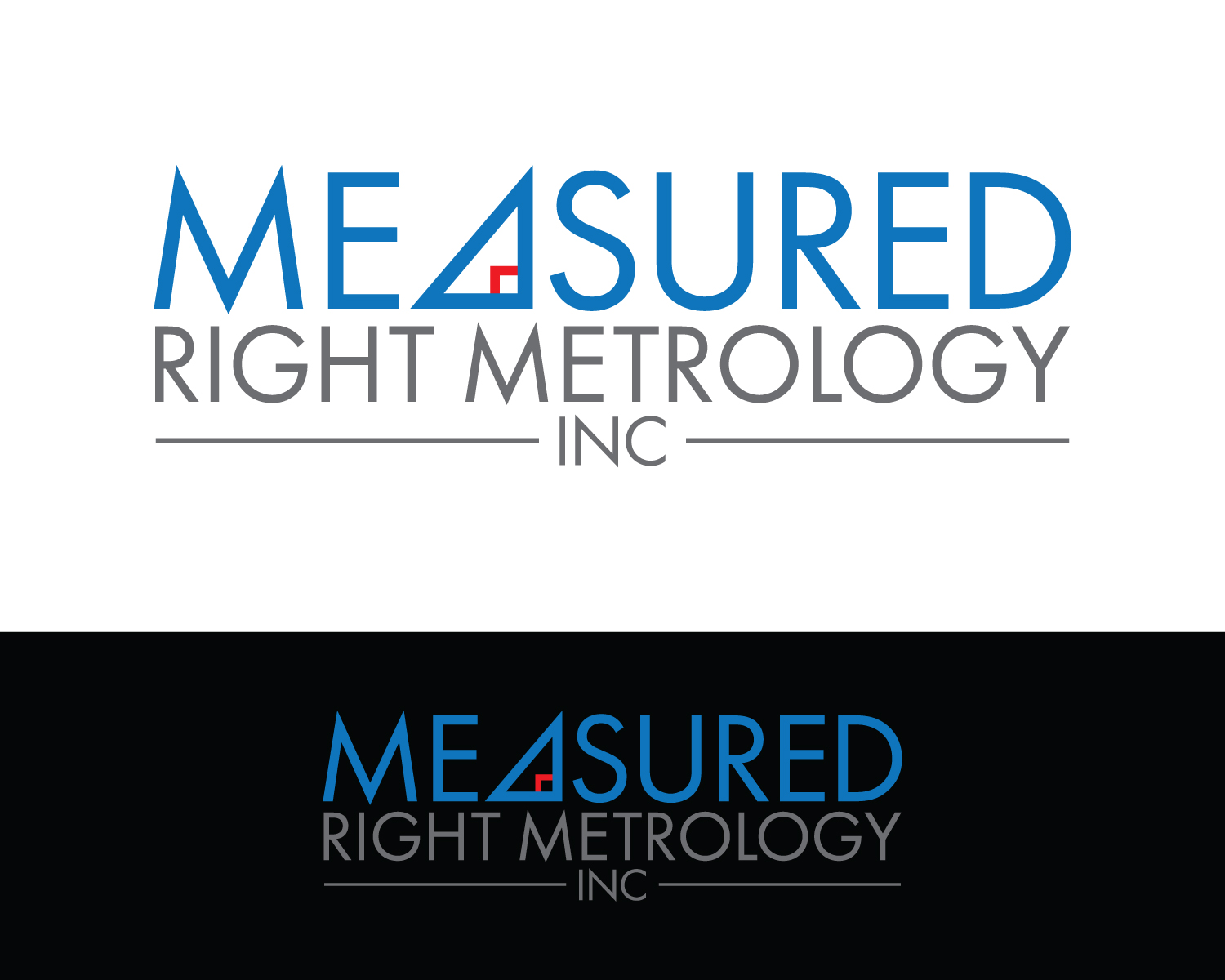 Logo-Design von Box Graphic für Measured Right Metrology Inc. | Design #32292636