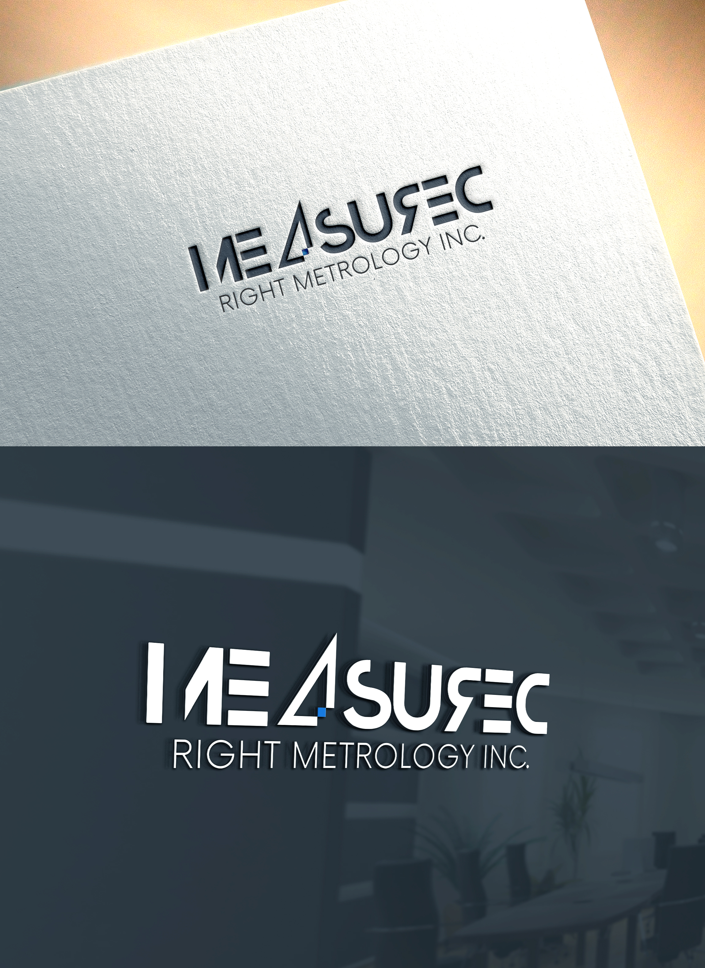 Logo Design by RaKu 2 for Measured Right Metrology Inc. | Design #32303198
