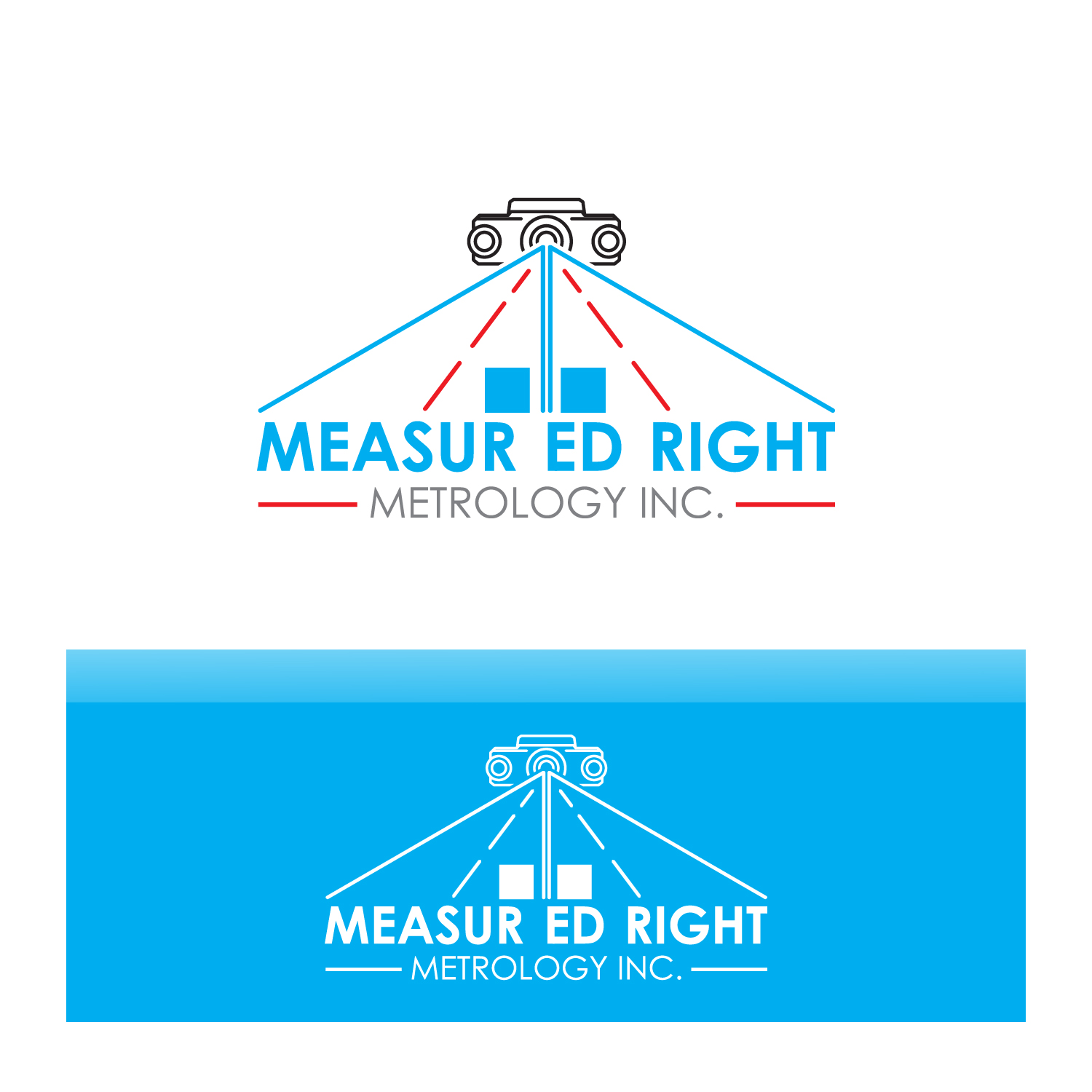 Logo Design by AMCSTUDIO for Measured Right Metrology Inc. | Design #32302991