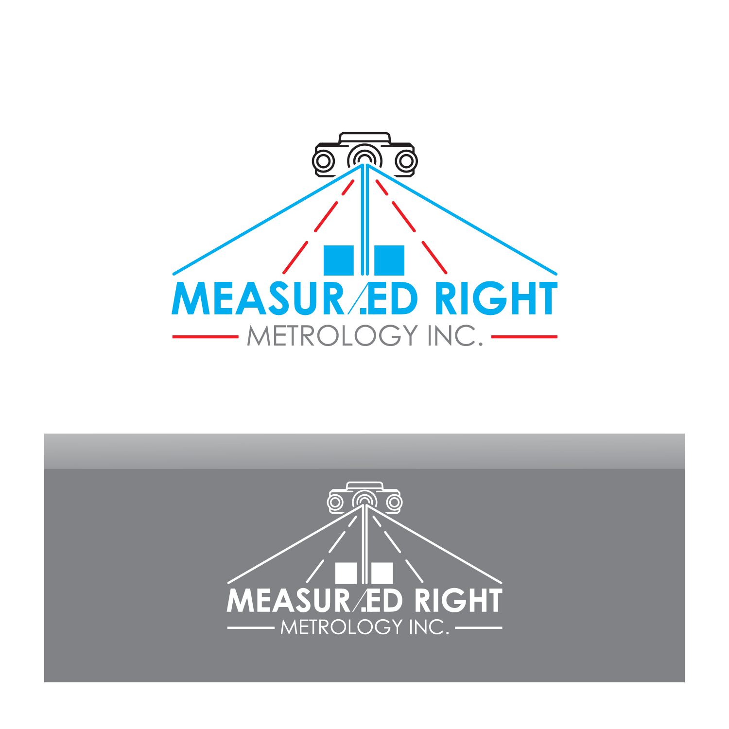 Logo Design by AMCSTUDIO for Measured Right Metrology Inc. | Design #32302992