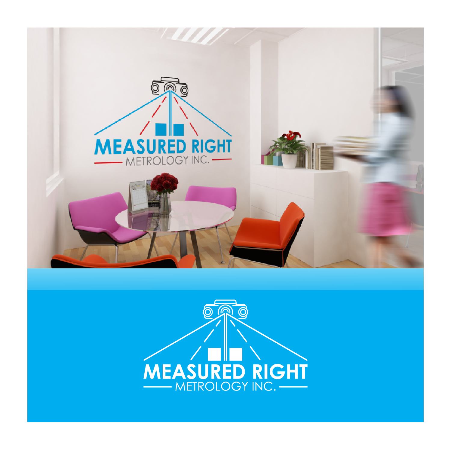 Logo Design by AMCSTUDIO for Measured Right Metrology Inc. | Design #32306058