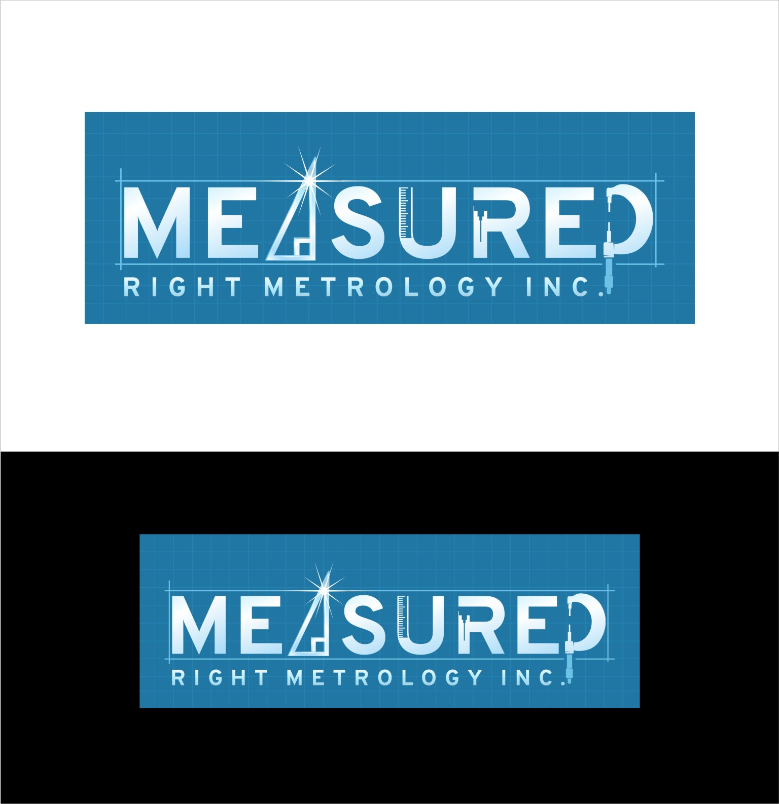 Logo Design by Soul Light for Measured Right Metrology Inc. | Design #32302026