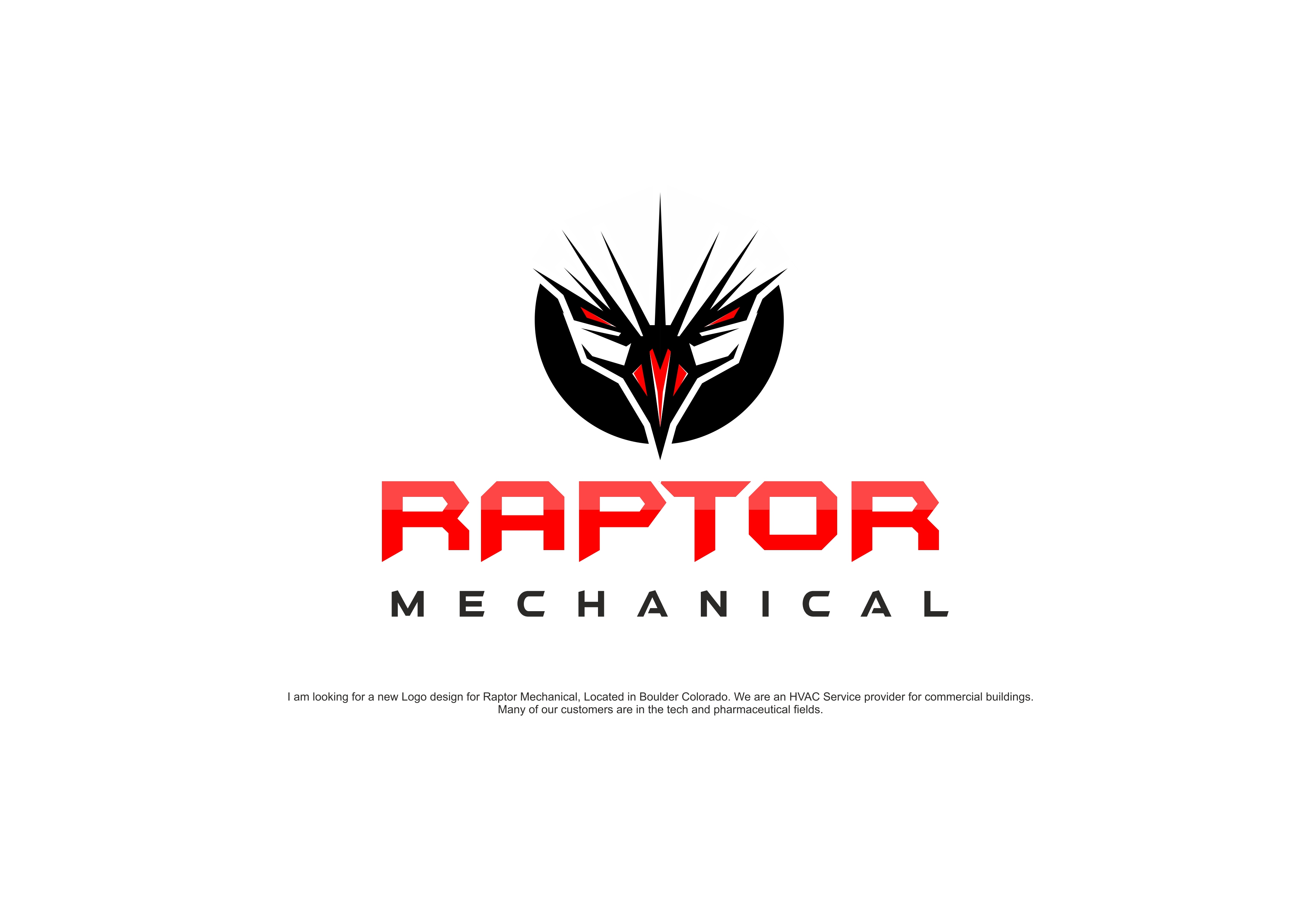 Logo Design by alok bhopatkar for Raptor Mehanical | Design #32309918