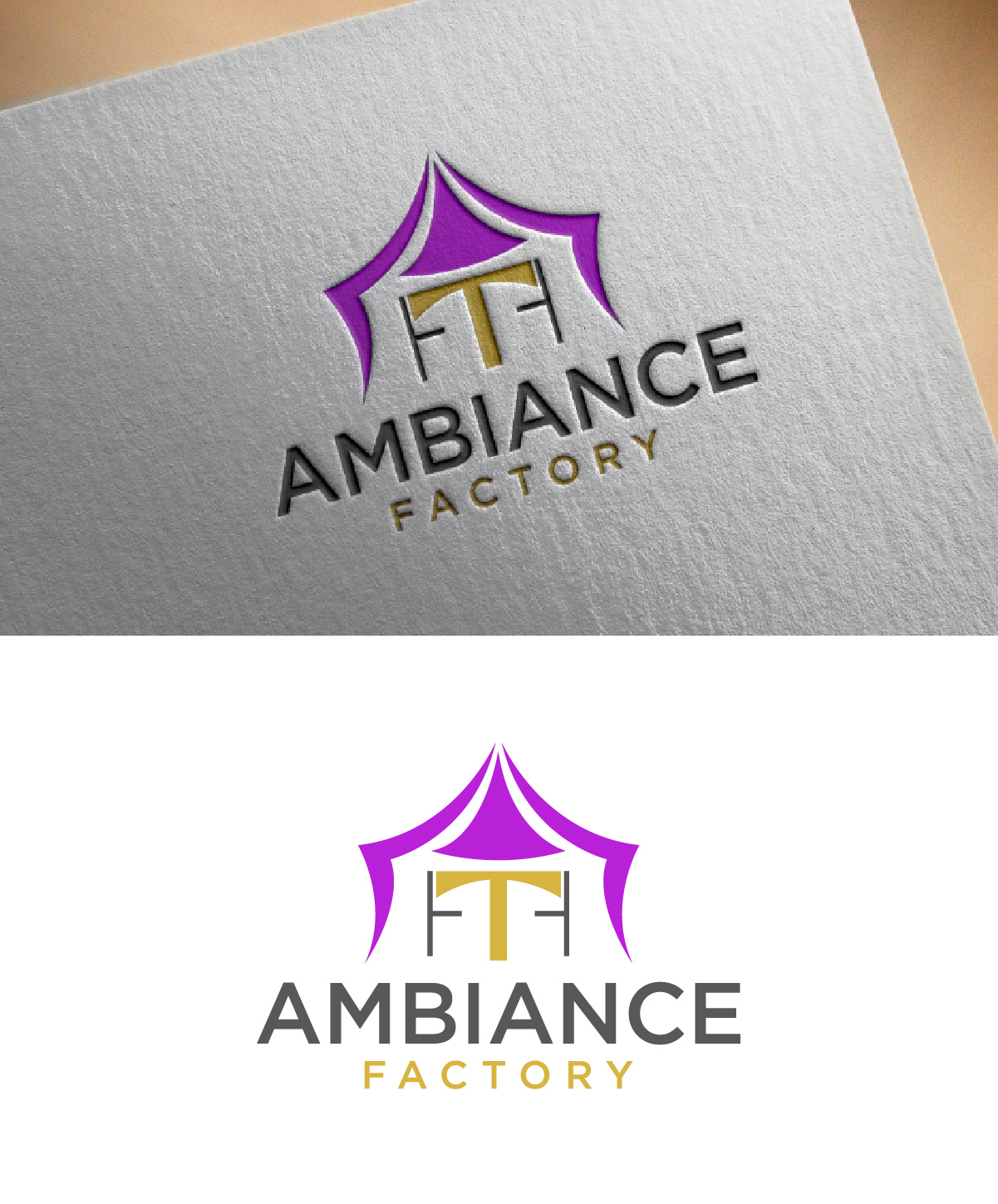 Logo-Design von Loknath für Ambiance Factory | Design #32312057