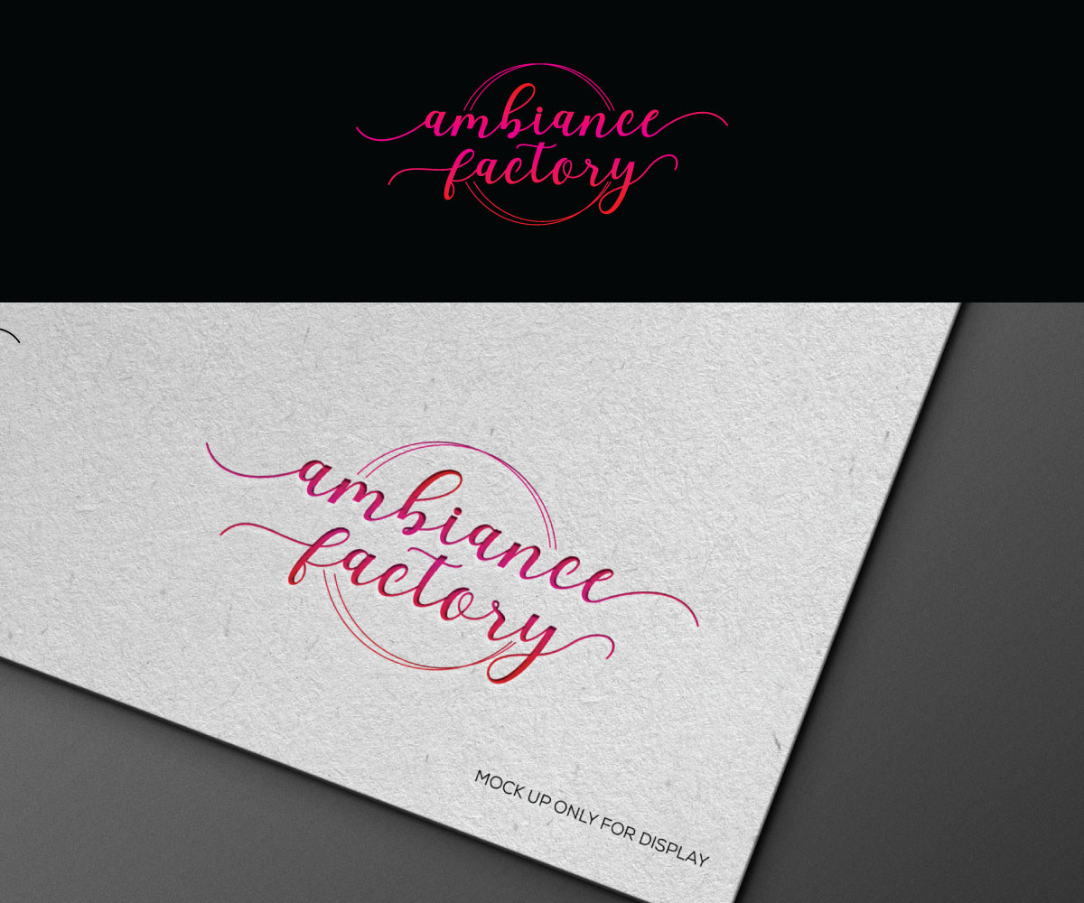 Logo Design by Srk pix!14 for Ambiance Factory | Design #32312935