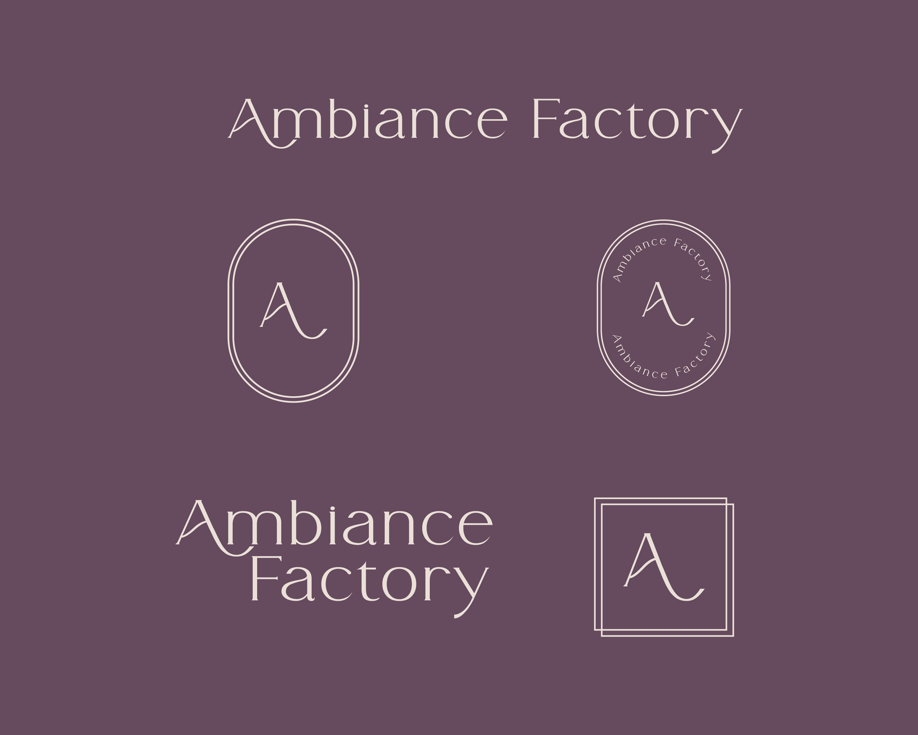 Logo Design by Merengeese Ambapardiwala for Ambiance Factory | Design #32344698