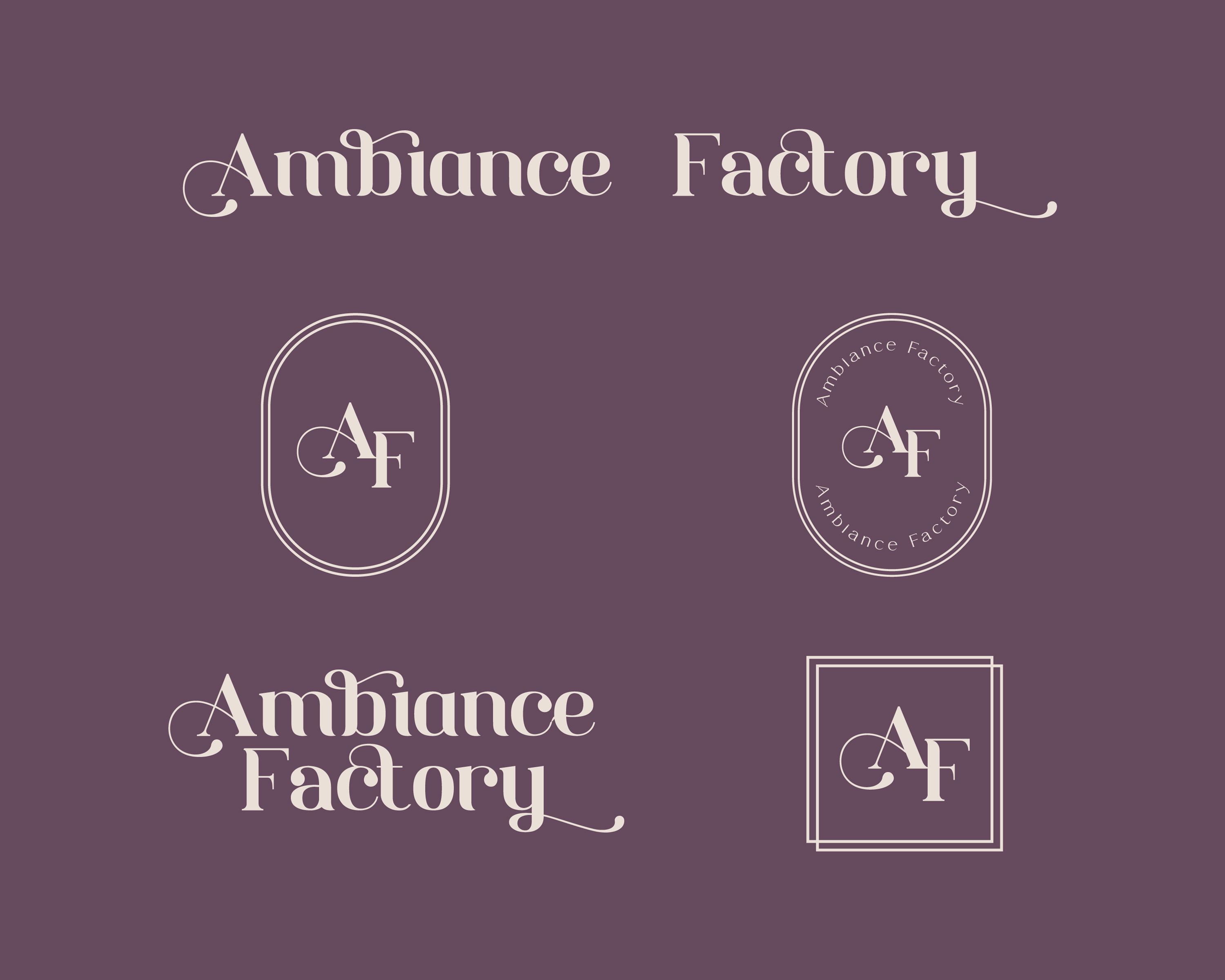 Logo Design by Merengeese Ambapardiwala for Ambiance Factory | Design #32344699