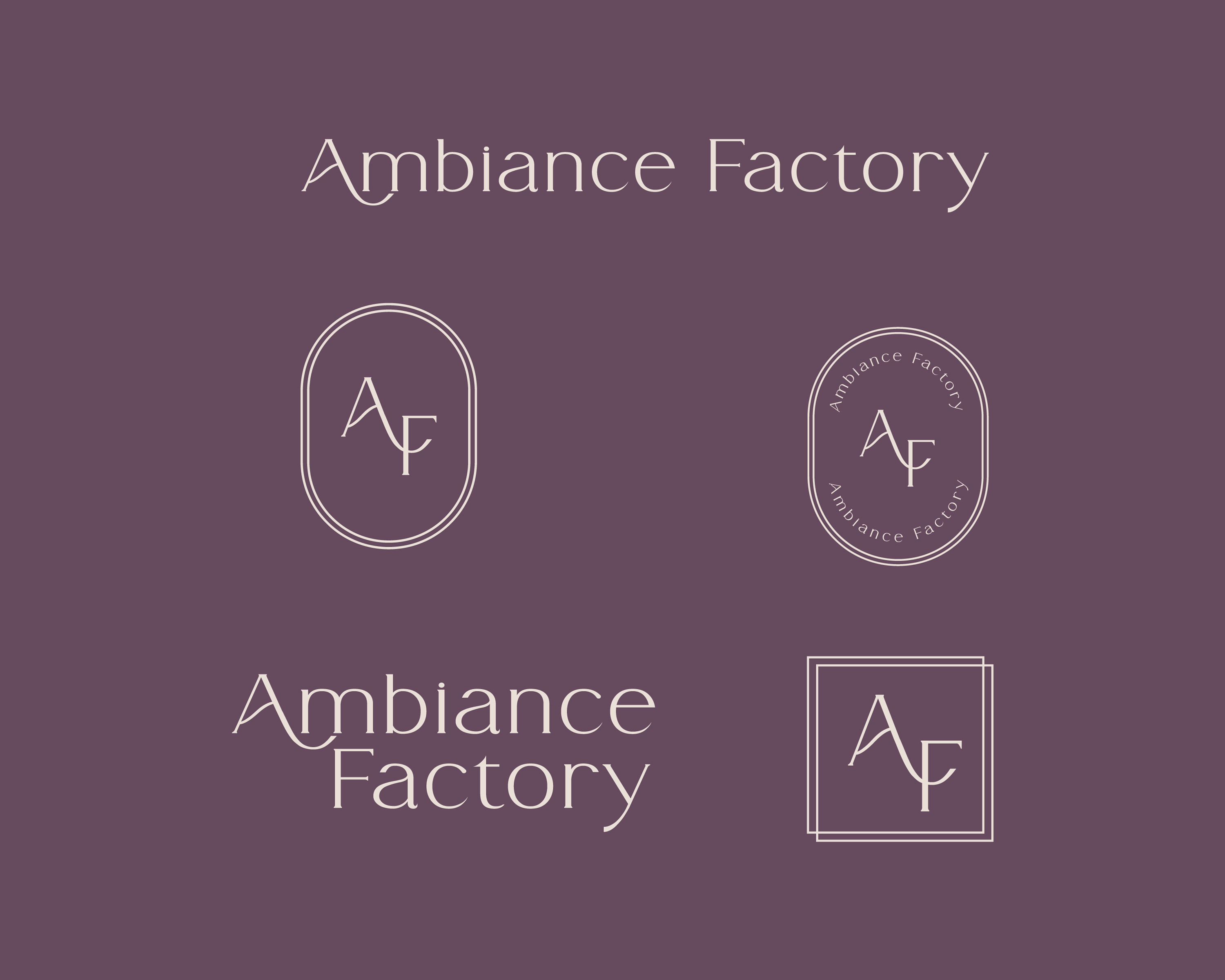Logo Design by Merengeese Ambapardiwala for Ambiance Factory | Design #32344700