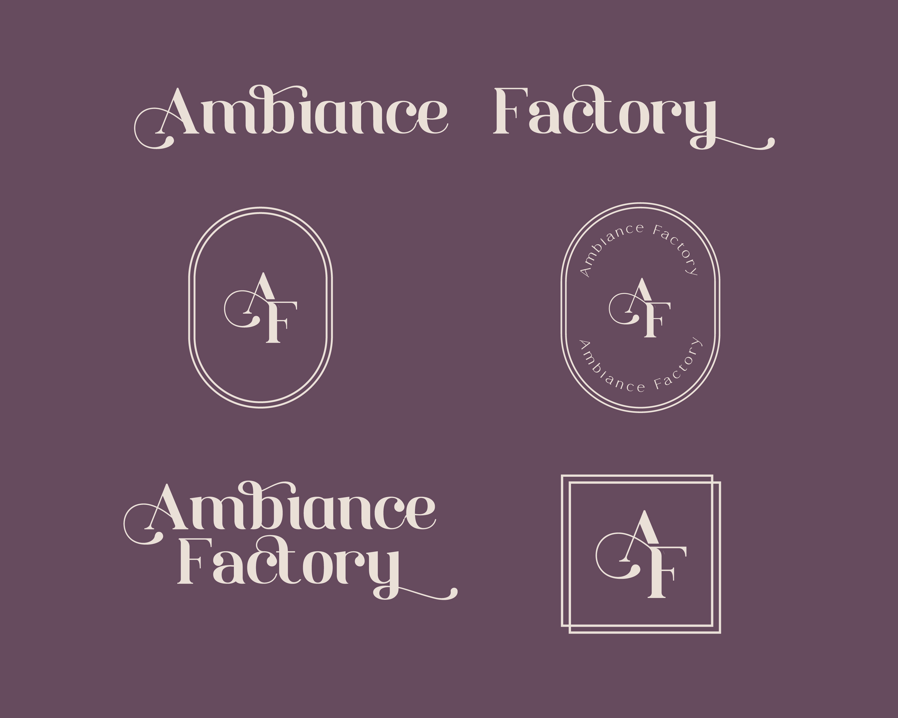 Logo Design by Merengeese Ambapardiwala for Ambiance Factory | Design #32344701