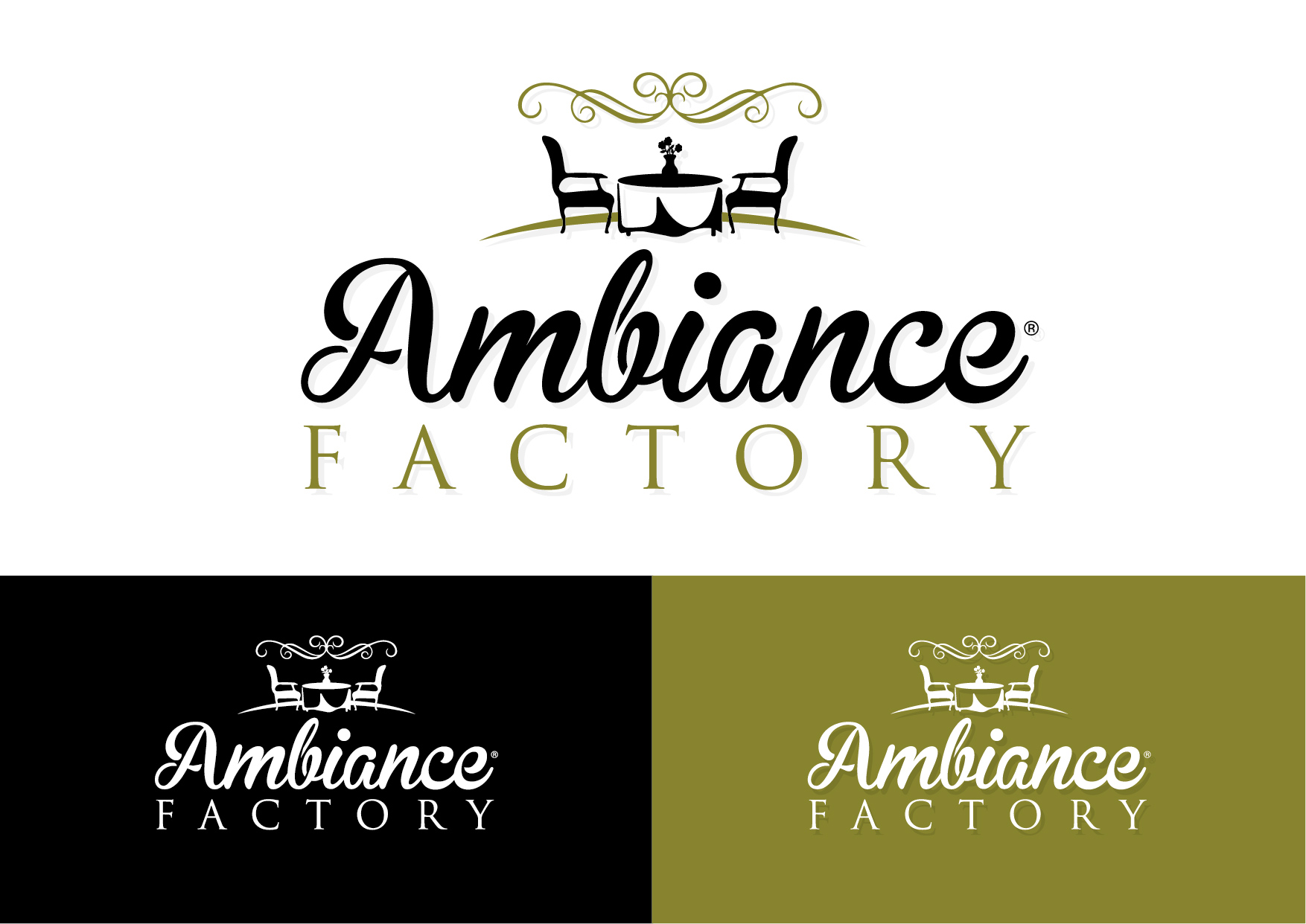 Logo Design by Global Concept Store for Ambiance Factory | Design #32343992