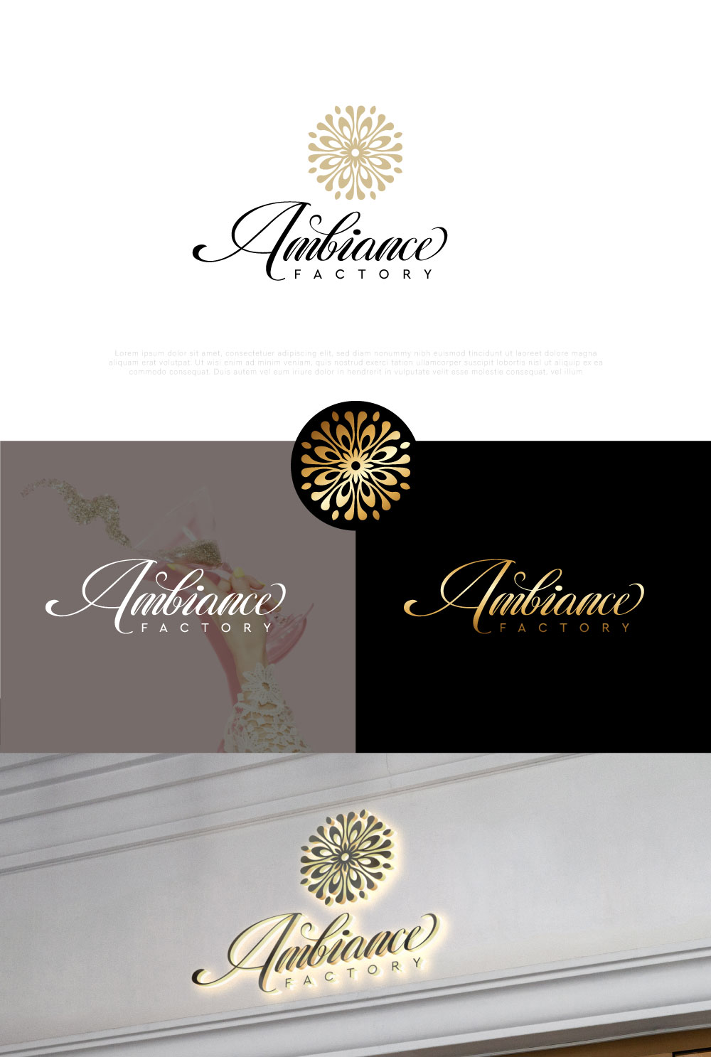 Logo Design by Cactus Designs for Ambiance Factory | Design #32317646