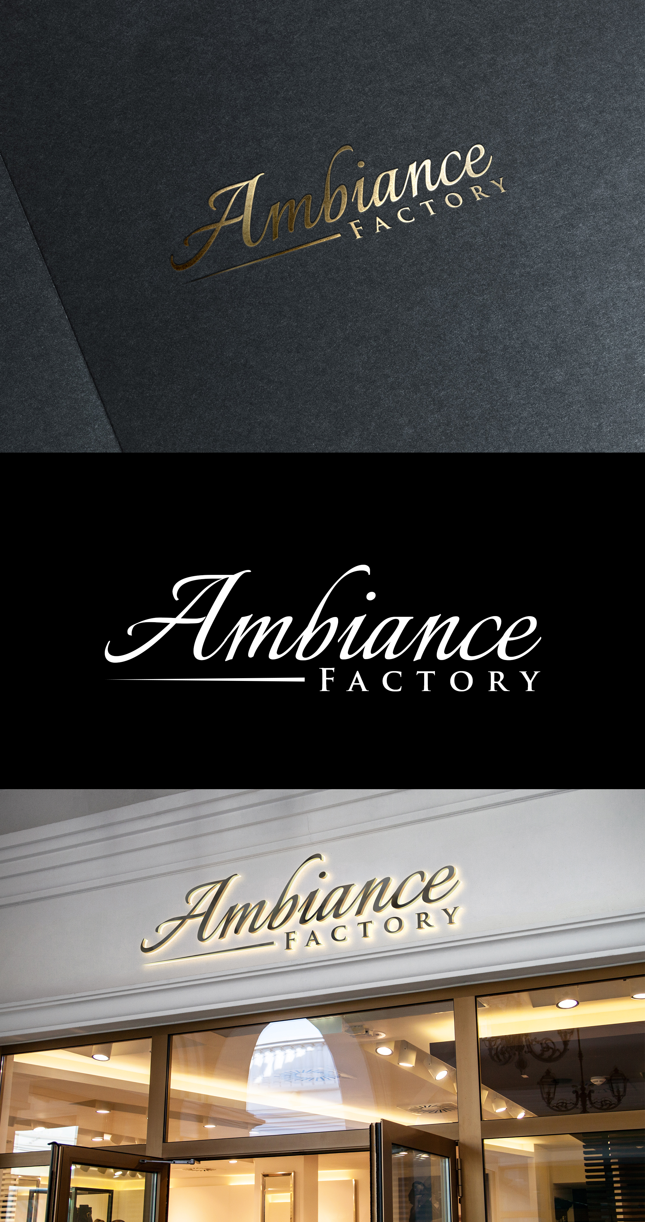 Diseño de Logo por Soonia para Ambiance Factory | Diseño #32301804