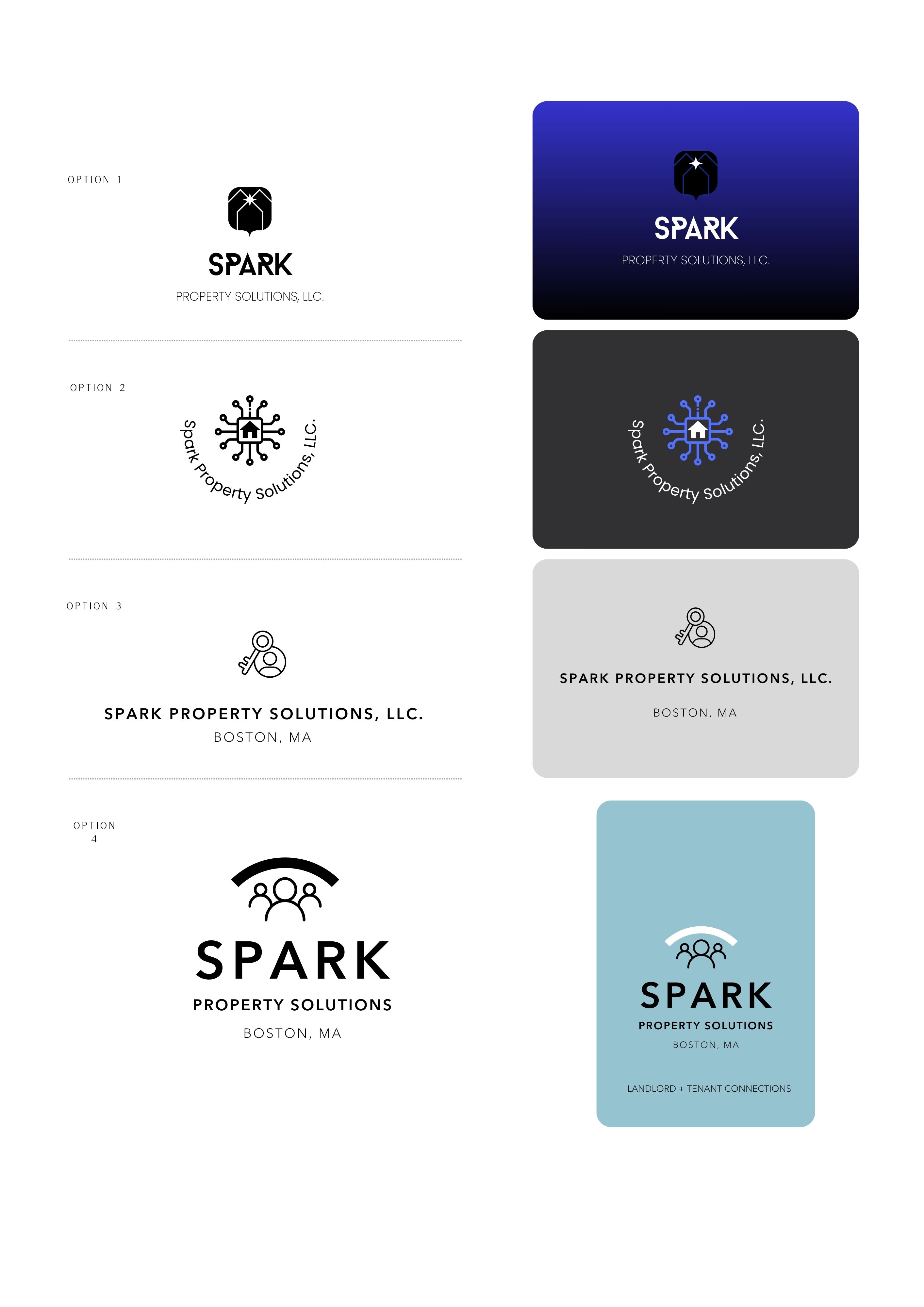 Logo-Design von Griet für Spark Property Solutions, LLC | Design #32301020