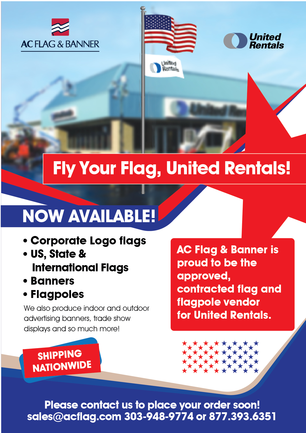 Diseño de Flyer por shawn 18 para AC Flag & Banner  | Diseño #32352887