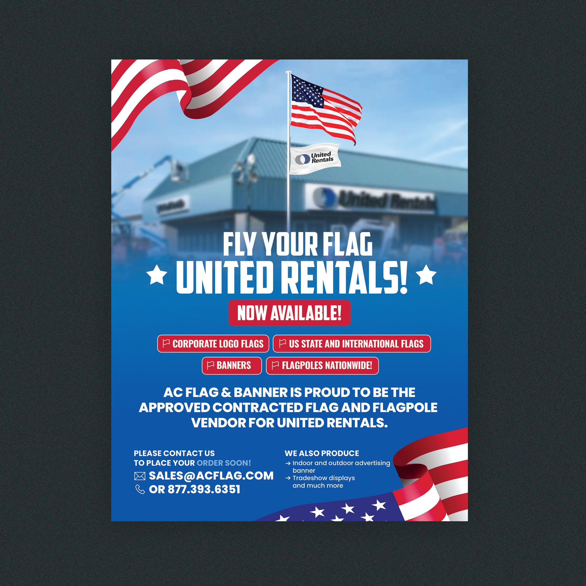 Flyer Design by Stan$oul for AC Flag & Banner  | Design #32333041