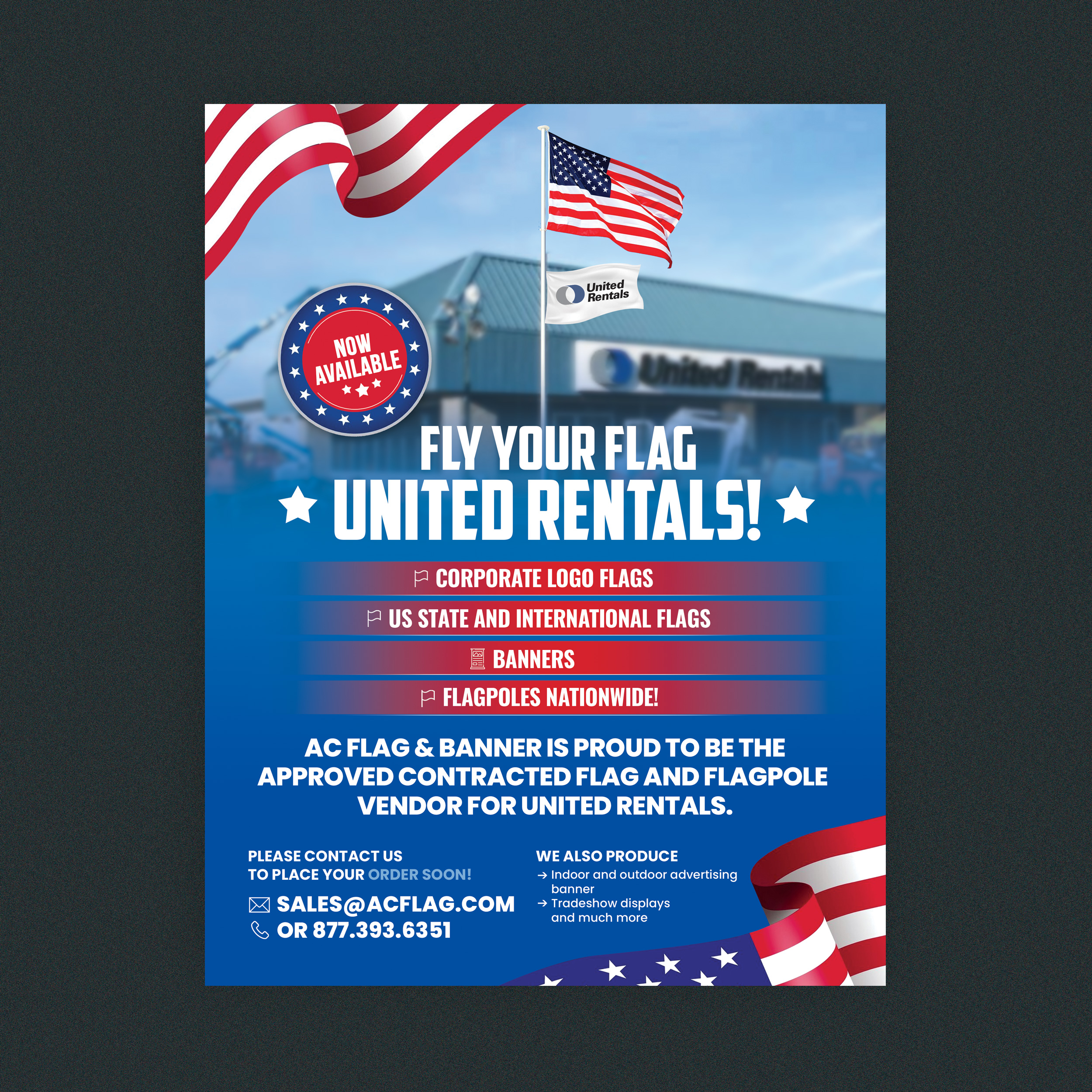 Flyer Design by Stan$oul for AC Flag & Banner  | Design #32333188