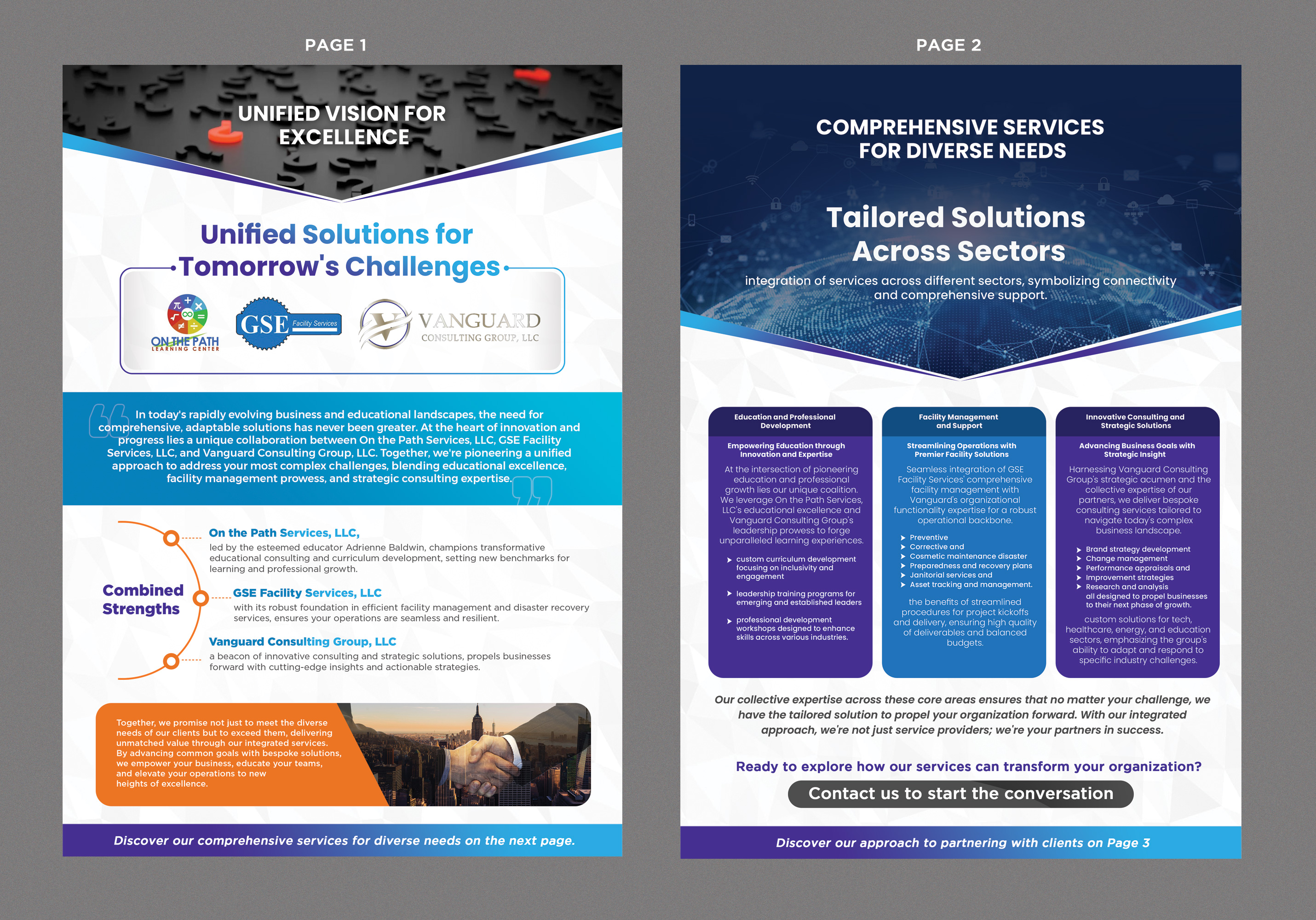 Brochure Design by Stan$oul for On the Path Services | Design #32326783