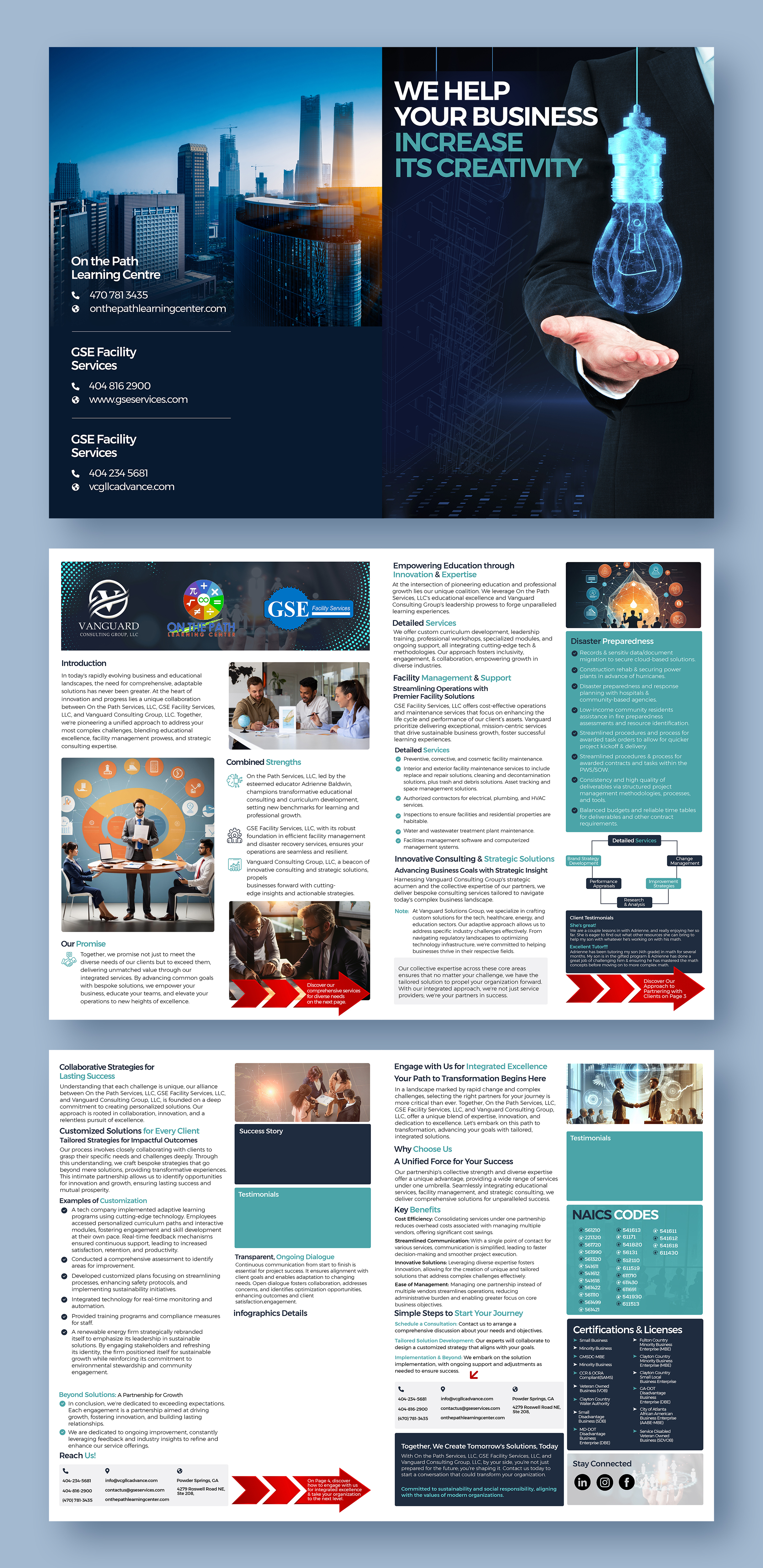 Brochure Design by Graphic Guy for On the Path Services | Design #32330984