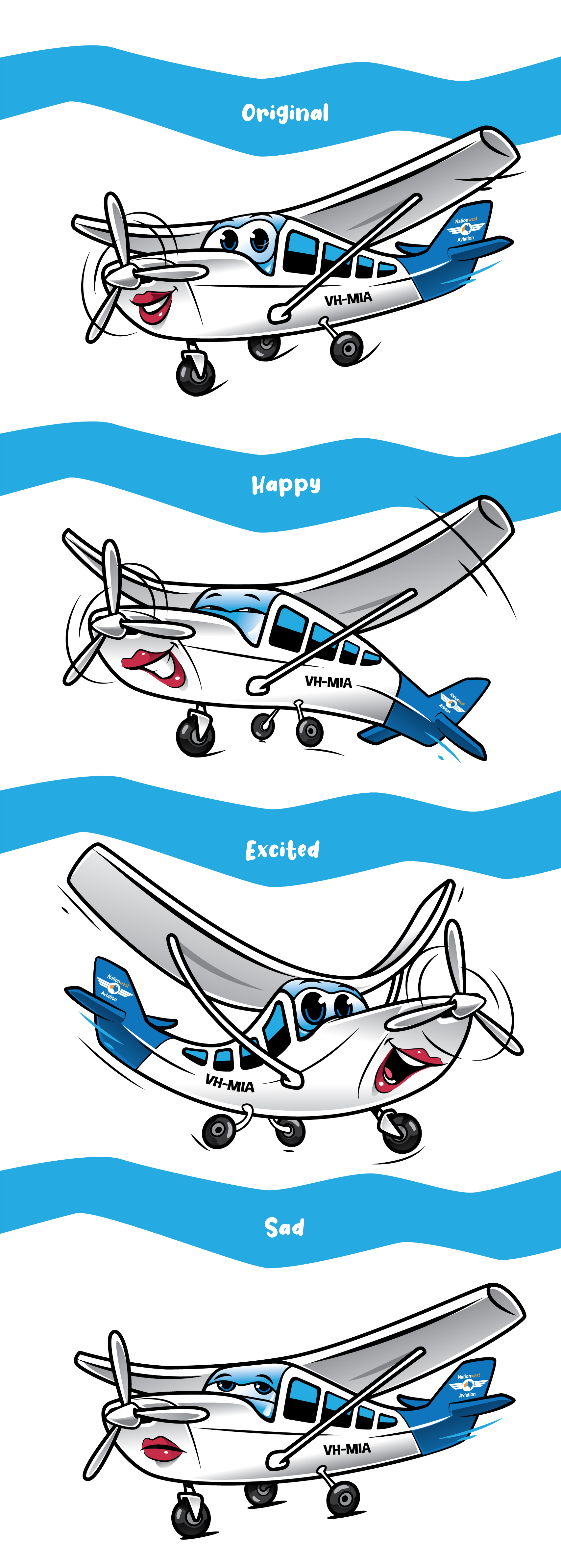 Maskottchen-Design von ally designs für Nationwest Aviation  | Design #33419074