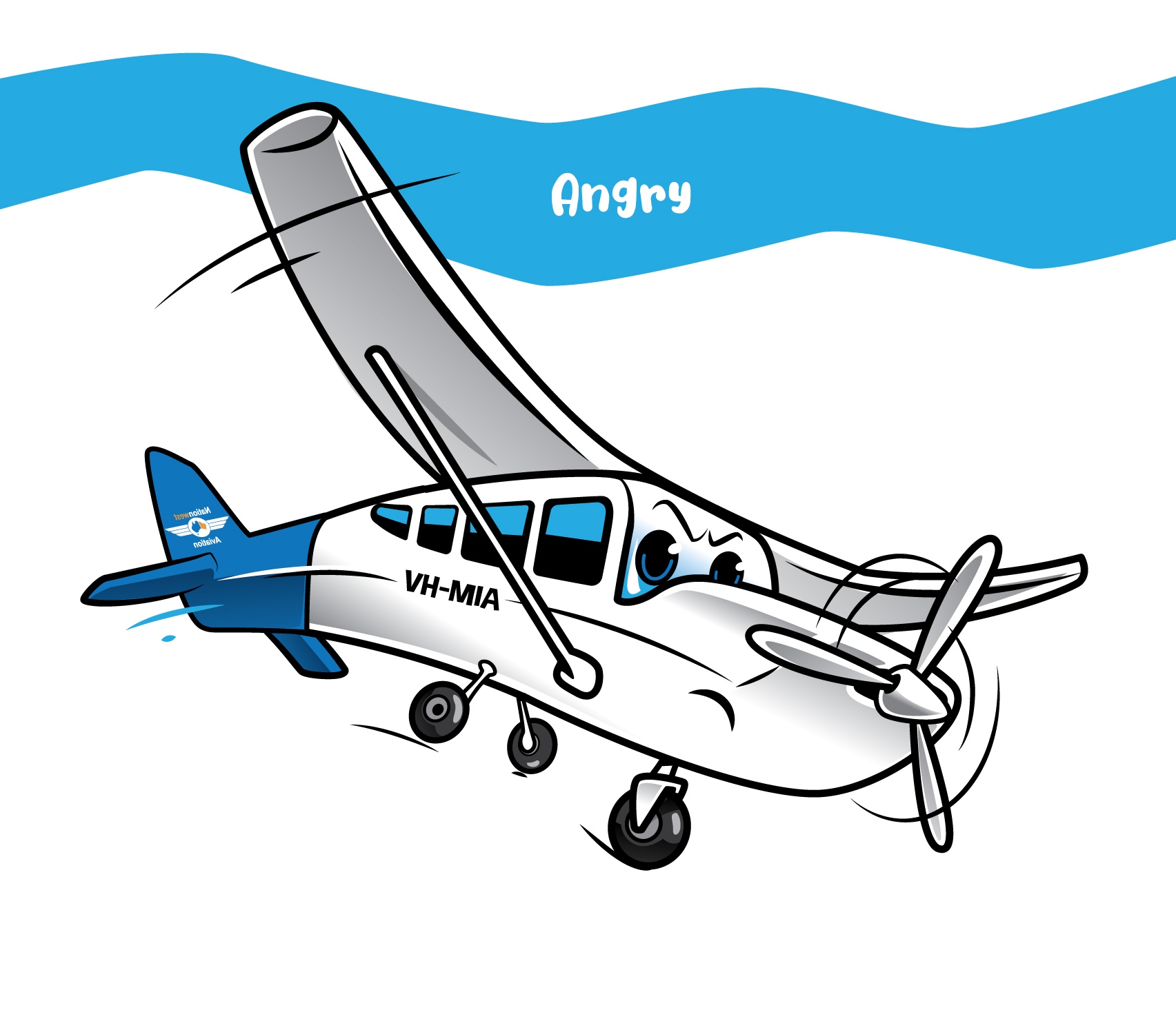 Mascot Design by ally designs for Nationwest Aviation  | Design #33792725