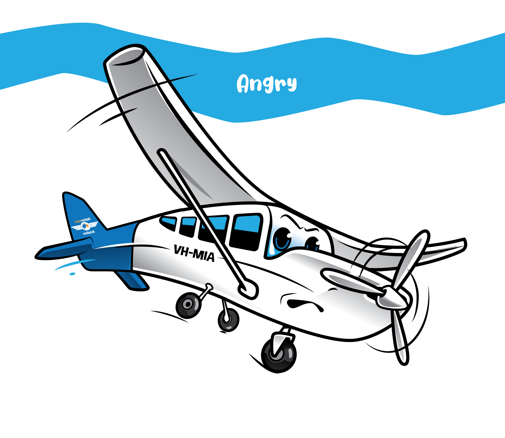 Mascot Design by ally designs for Nationwest Aviation  | Design #33792726