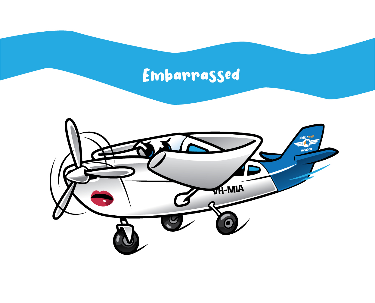 Mascot Design by ally designs for Nationwest Aviation  | Design #34347996