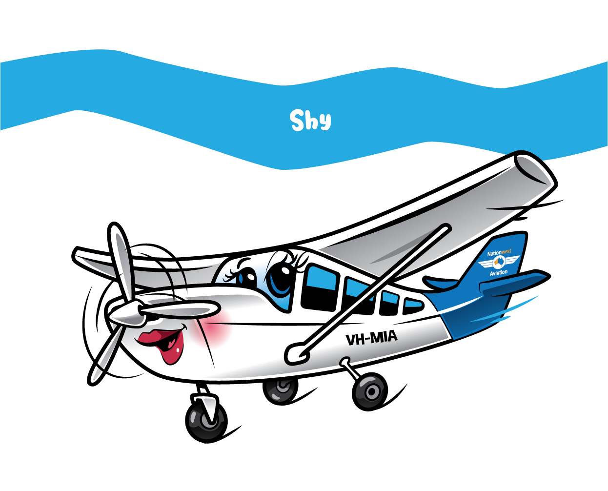 Mascot Design by ally designs for Nationwest Aviation  | Design #34380944