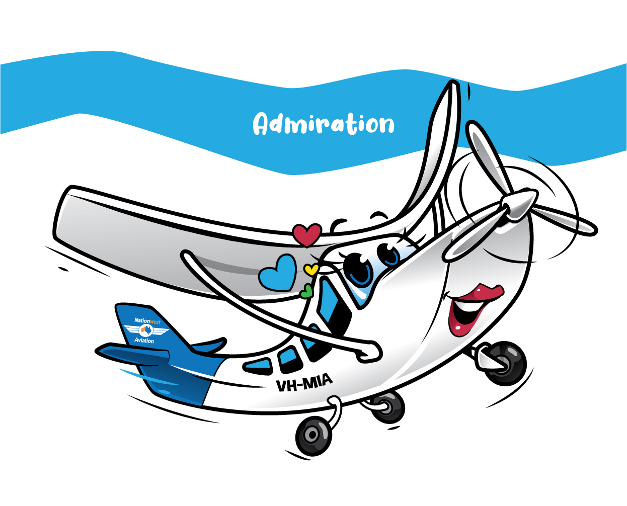 Mascot Design by ally designs for Nationwest Aviation  | Design #34380947
