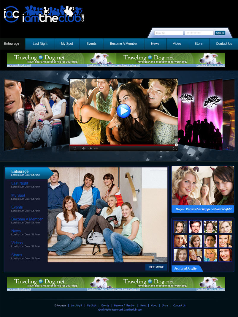 Web Design by Expert Designer for IAMTHECLUB, LLC | Design #789296