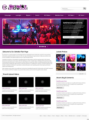 Web Design by pb for IAMTHECLUB, LLC | Design: #766807