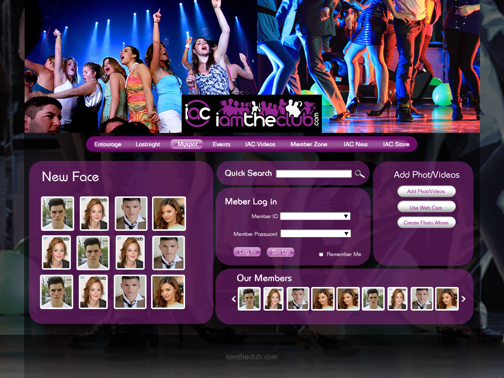 Web Design par pb pour IAMTHECLUB, LLC | Design #766808
