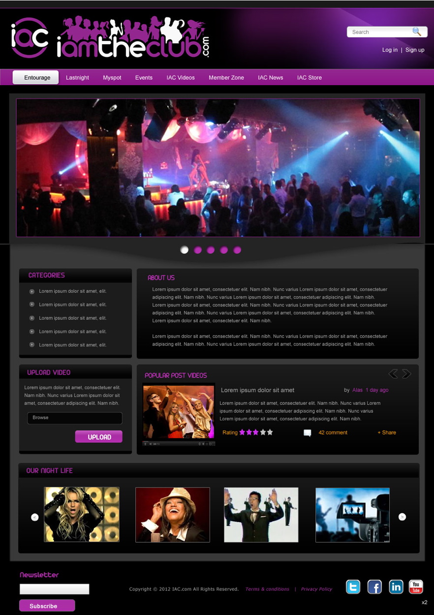 Diseño Web por pb para IAMTHECLUB, LLC | Diseño #768407