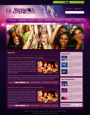 Web Design par pb pour IAMTHECLUB, LLC | Design : #768408