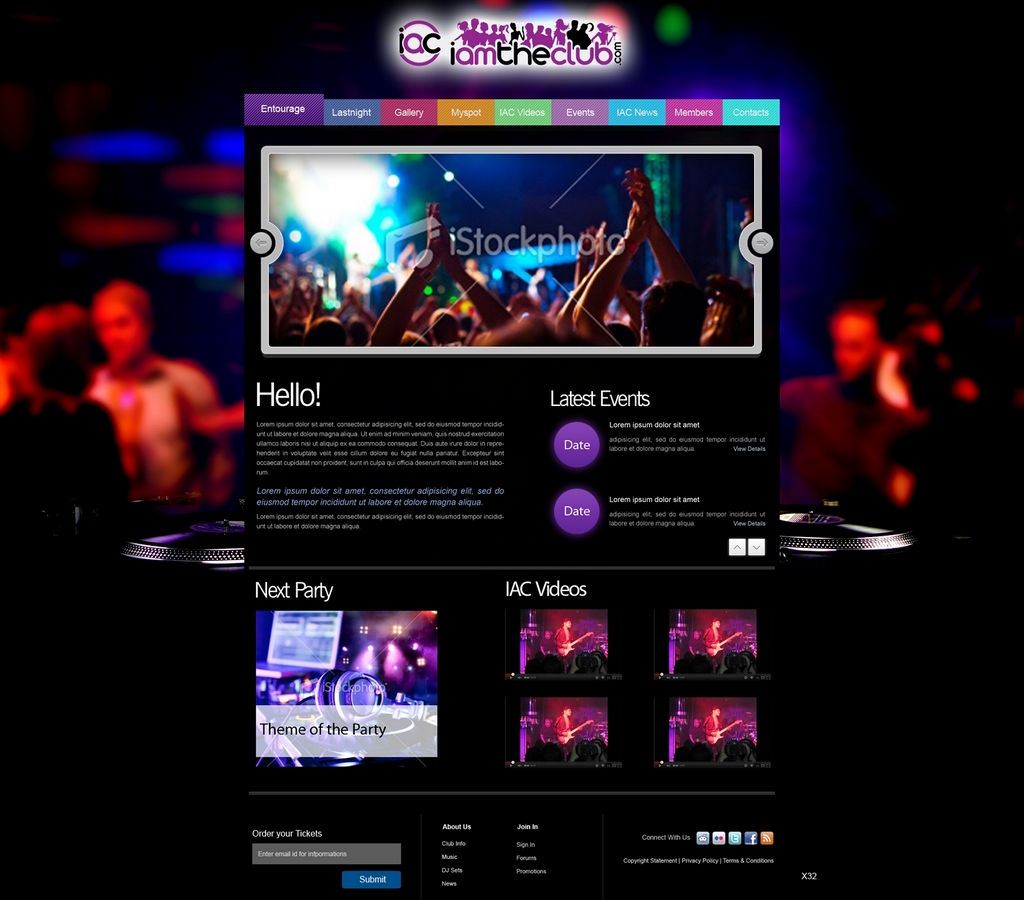 Web Design by pb for IAMTHECLUB, LLC | Design #768899