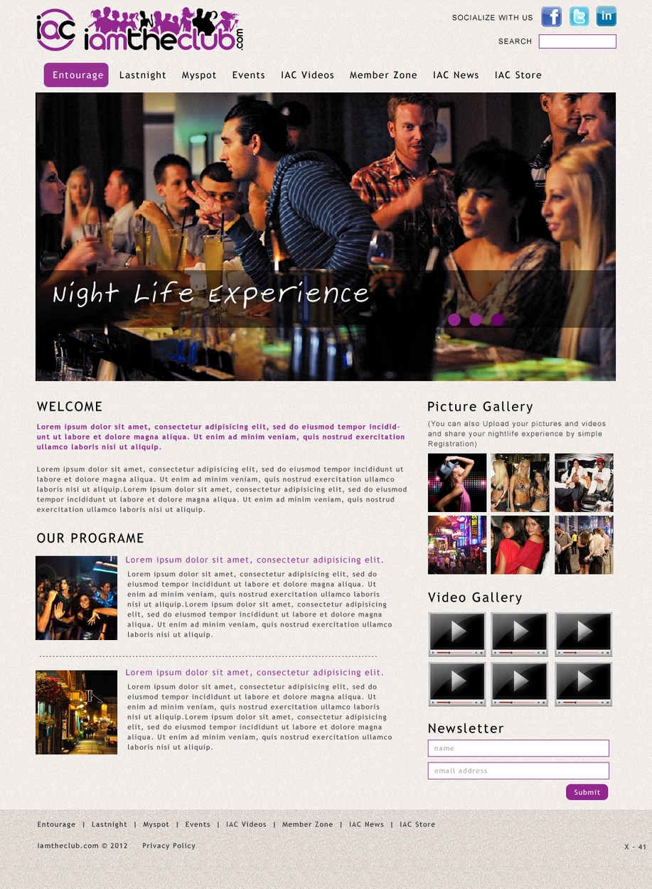 Web Design by pb for IAMTHECLUB, LLC | Design #768902
