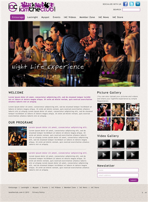 Web Design par pb pour IAMTHECLUB, LLC | Design : #768902