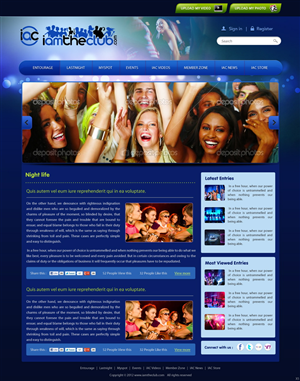 Web Design par pb pour IAMTHECLUB, LLC | Design : #770267