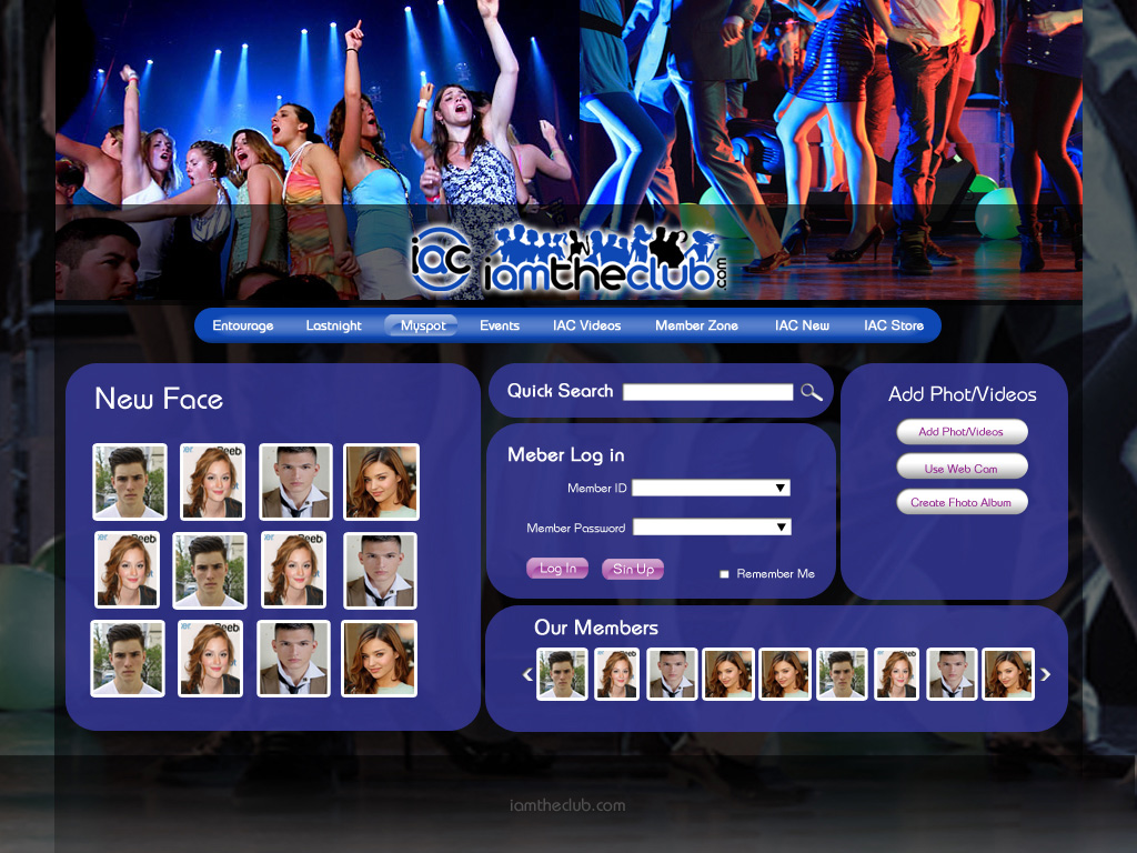 Web Design by pb for IAMTHECLUB, LLC | Design #770272