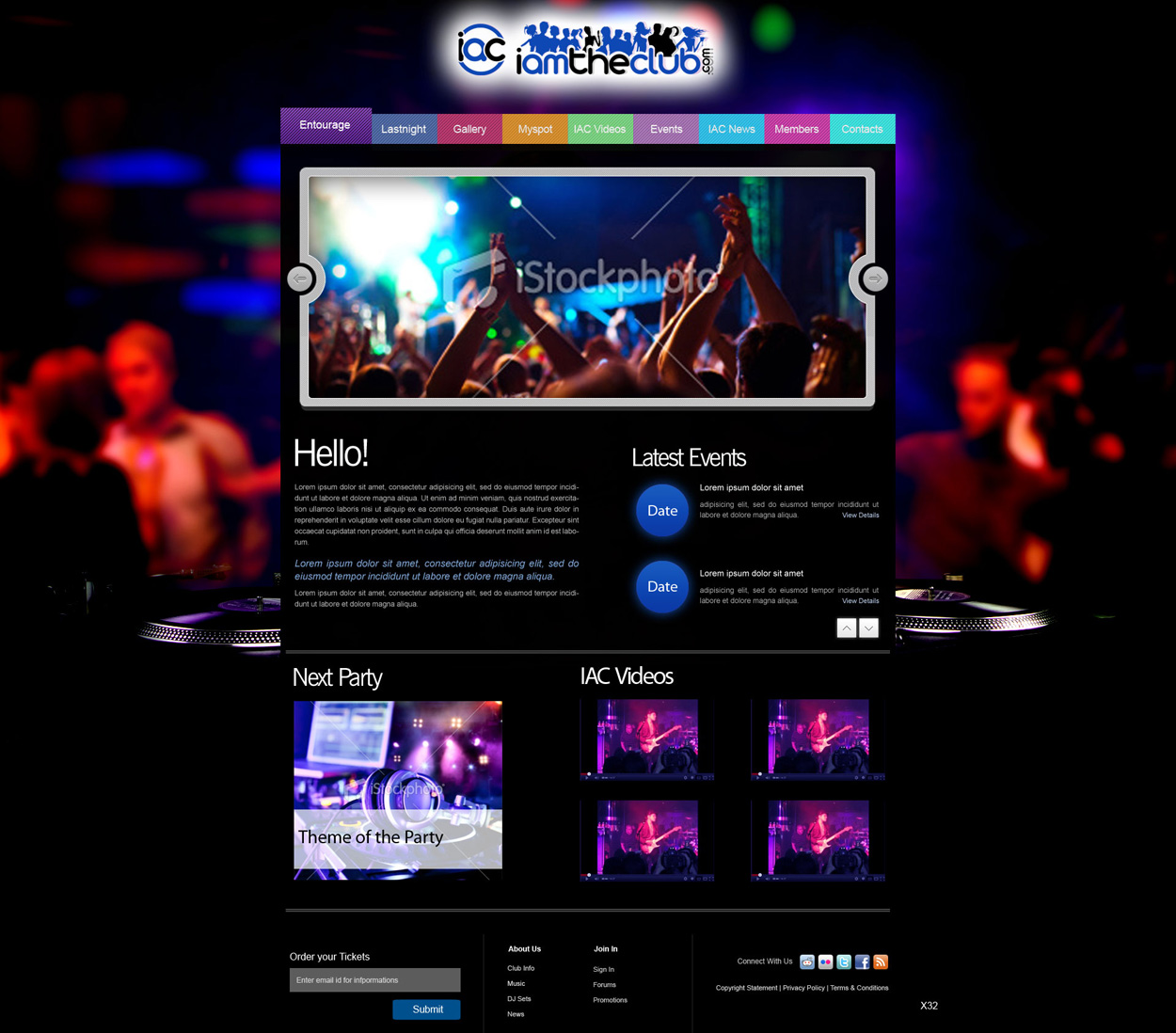 Web Design par pb pour IAMTHECLUB, LLC | Design #770276