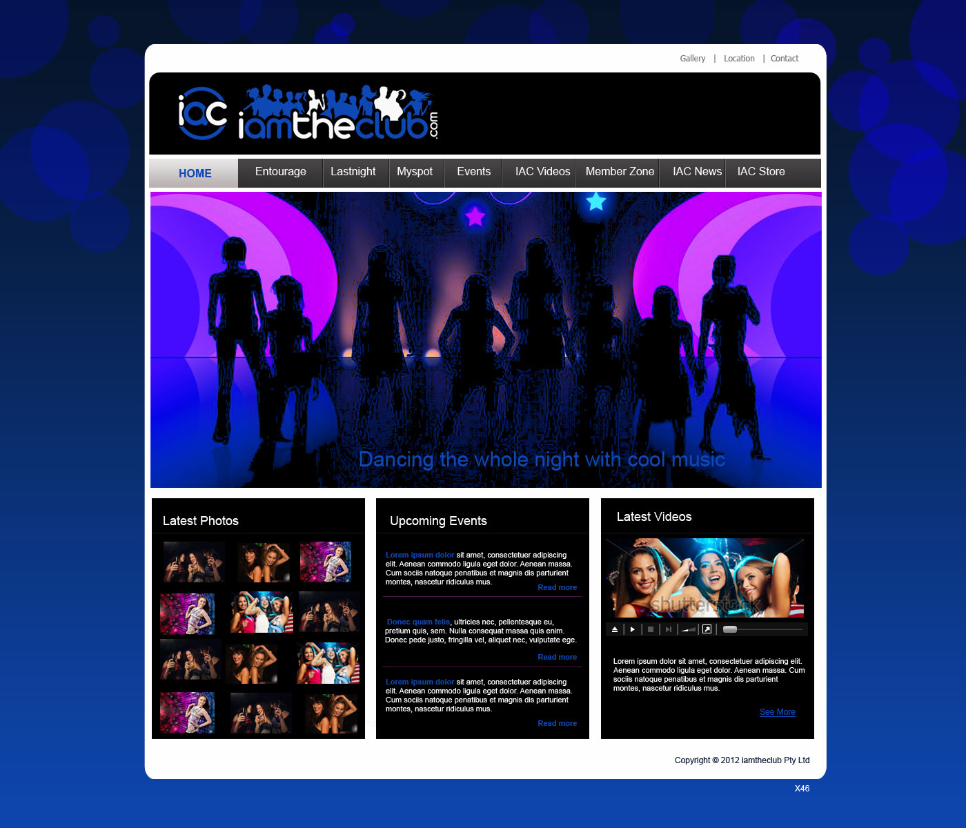Web Design par pb pour IAMTHECLUB, LLC | Design #770280