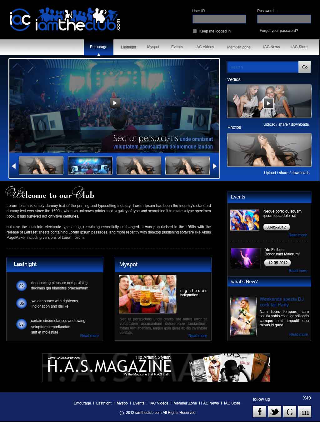 Web Design by pb for IAMTHECLUB, LLC | Design: #779046