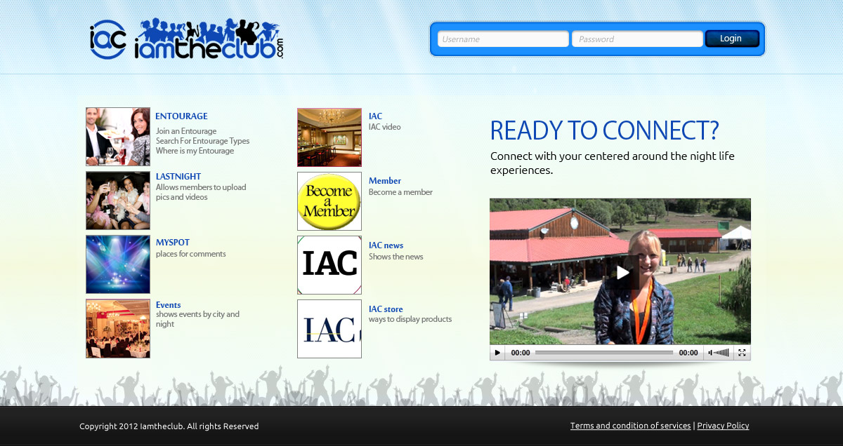Web Design by OM for IAMTHECLUB, LLC | Design #770619