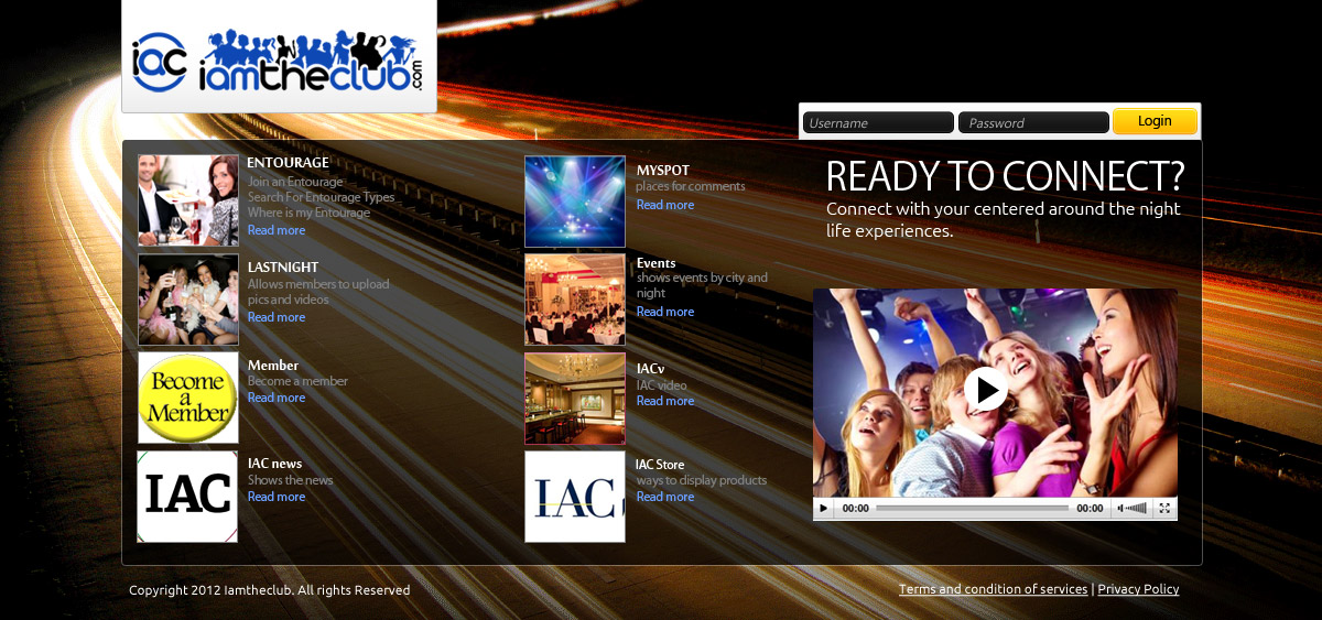 Web Design by OM for IAMTHECLUB, LLC | Design #772836