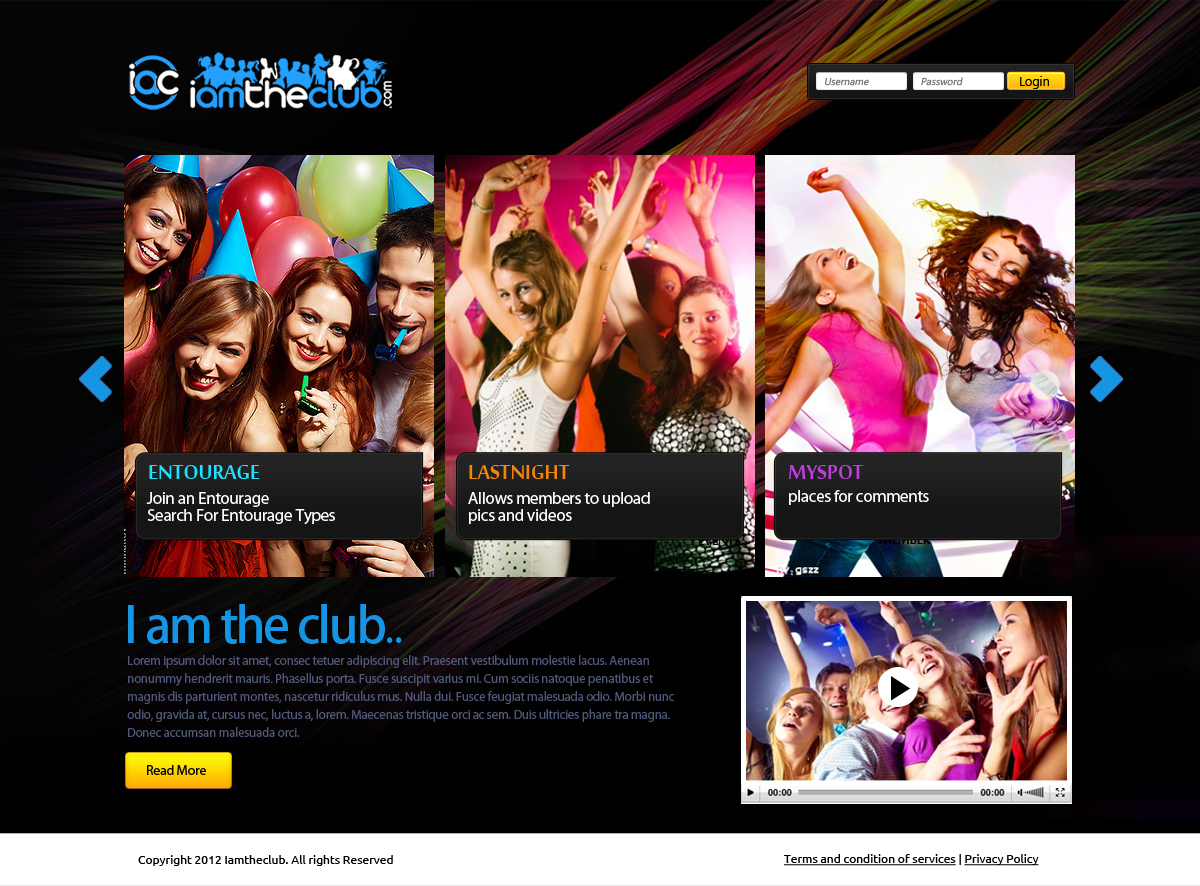 Web Design par OM pour IAMTHECLUB, LLC | Design #779582