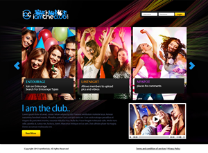 Web Design by OM for IAMTHECLUB, LLC | Design: #779582