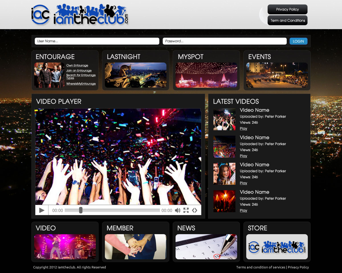 Web Design by OM for IAMTHECLUB, LLC | Design #784220